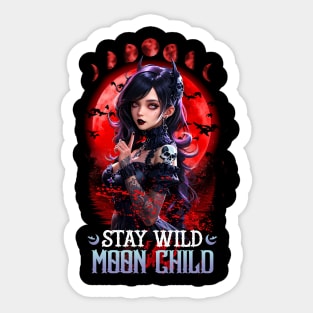 Stay Wild Moon Child Sticker